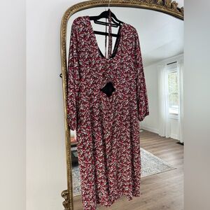 Sanctuary Pink/red/black floral dress
